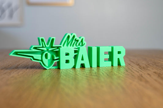 One Color Logo Nameplate